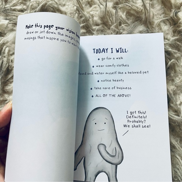 Sweatpants & Coffee The Anxiety Blob Comfort & Encouragement Journal Book NEW - Picture 5 of 8